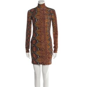 Just Cavalli Snake Print Bodycon Dress Size: 38